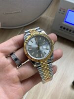 VS Factory Rolex Datejust 41mm Two-Tone Yellow Gold Silver Dial Jubilee Bracelet (126333) 1:1 Super Clone – DD3235 Movement - Image 3