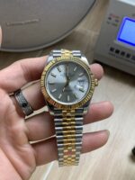 VS Factory Rolex Datejust 41mm Two-Tone Yellow Gold Silver Dial Jubilee Bracelet (126333) 1:1 Super Clone – DD3235 Movement - Image 2