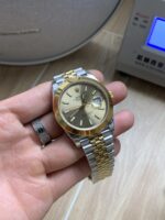 VS Factory Rolex Datejust 41mm Two-Tone Yellow Gold Champagne Dial Smooth Bezel Jubilee Bracelet (126303) 1:1 Super Clone – DD3235 Movement - Image 5