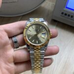 VS Factory Rolex Datejust 41mm Two-Tone Yellow Gold Champagne Dial Smooth Bezel Jubilee Bracelet (126303) 1:1 Super Clone – DD3235 Movement