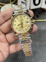 VS Factory Rolex Datejust 41mm Champagne Diamond Dial Fluted Bezel Jubilee Bracelet (126333) 1:1 Super Clone – DD3235 Movement - Image 5