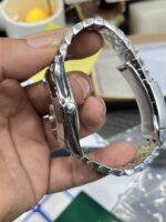 VS Factory Rolex Datejust 41mm Green Fluted Motif Dial Smooth Bezel Jubilee Bracelet (126300) 1:1 Super Clone – DD3235 Movement - Image 8