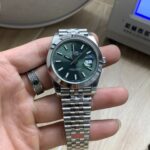 VS Factory Rolex Datejust 41mm Mint Green Sunburst Dial Smooth Bezel Jubilee Bracelet (126300) 1:1 Super Clone – DD3235 Movement