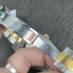 VS Factory Rolex Datejust 41mm Two-Tone Yellow Gold Black Sunburst Dial Fluted Bezel Oyster Bracelet (126333) 1:1 Super Clone – DD3235 Movement - Image 8