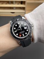 VS Factory Rolex Yacht-Master 42mm White Gold Black Dial Ceramic Bezel Oysterflex Strap (226659) 1:1 Super Clone – DD3235 Movement - Image 4