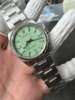 VS Factory Rolex Oyster Perpetual 36mm Green Lacquer Dial Smooth Bezel Oyster Bracelet (126000) 1:1 Super Clone – DD3230 Movement - Image 3