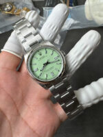 VS Factory Rolex Oyster Perpetual 36mm Green Lacquer Dial Smooth Bezel Oyster Bracelet (126000) 1:1 Super Clone – DD3230 Movement - Image 5