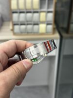 VS Factory Rolex Oyster Perpetual 41mm Silver Sunburst Dial (Gold Accents) Smooth Bezel Oyster Bracelet (124300) 1:1 Super Clone – DD3230 Movement - Image 5