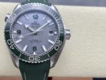 VS Factory Omega Seamaster Planet Ocean 600M 43.5mm Grey Dial Green Ceramic Bezel Green Rubber Strap (215.32.44.21.06.001) 1:1 Super Clone – DD8900 Movement