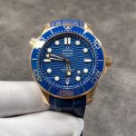 VS Factory Omega Seamaster Diver 300M 42mm 18K Sedna Gold Blue Wave Dial Blue Ceramic Bezel (210.62.42.20.03.001) 1:1 Super Clone – DD8800 Movement