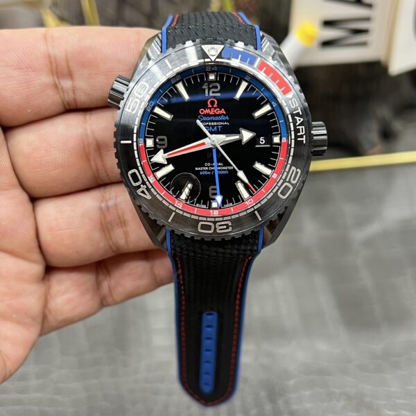VS Factory Omega Seamaster Planet Ocean 600M GMT “Deep Black” ETNZ Edition 45.5mm (215.92.46.22.01.004) 1:1 Super Clone – DD8906 Movement