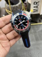 VS Factory Omega Seamaster Planet Ocean 600M GMT “Deep Black” ETNZ Edition 45.5mm (215.92.46.22.01.004) 1:1 Super Clone – DD8906 Movement - Image 7