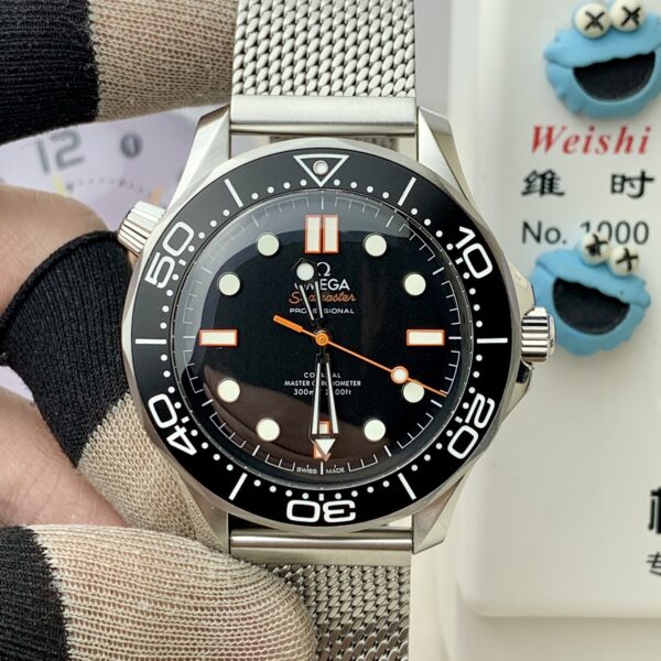 VS Factory Omega Seamaster Diver 300M 42mm 007 Edition “No Time To Die” Titanium Mesh (210.30.42.20.01.001) 1:1 Super Clone – DD8806 Movement