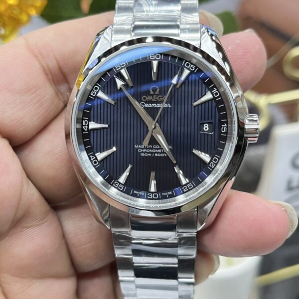 VS Factory Omega Seamaster Aqua Terra 150M 41.5mm Blue Vertical Teak Dial (231.10.42.21.03.003) 1:1 Super Clone – DD8500 Movement