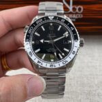 VS Factory Omega Seamaster Planet Ocean 600M GMT 43.5mm “Tai Chi” Black/White Bezel (215.30.44.22.01.001) 1:1 Super Clone – DD8906 Movement