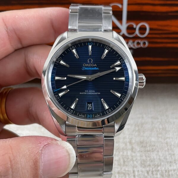 VS Factory Omega Seamaster Aqua Terra 150M 41mm Blue Dial Light Blue Accents (220.10.41.21.03.002) 1:1 Super Clone – DD8900 Movement
