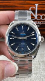 VS Factory Omega Seamaster Aqua Terra 150M 41mm Blue Dial Light Blue Accents (220.10.41.21.03.002) 1:1 Super Clone – DD8900 Movement - Image 3