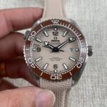 VS Factory Omega Seamaster Planet Ocean 600M 43.5mm Beige Dial Brown Bezel (215.32.44.21.09.001) 1:1 Super Clone – DD8900 Movement