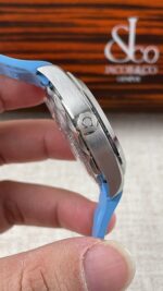 VS Factory Omega Seamaster Aqua Terra 150M 41mm Blue Dial Light Blue Rubber Strap (220.12.41.21.03.002) 1:1 Super Clone – DD8900 Movement - Image 4