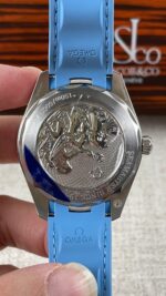 VS Factory Omega Seamaster Aqua Terra 150M 41mm Blue Dial Light Blue Rubber Strap (220.12.41.21.03.002) 1:1 Super Clone – DD8900 Movement - Image 7