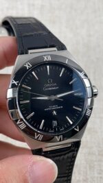VS Factory Omega Constellation 41mm Steel Black Ceramic Bezel Black Dial (131.33.41.21.01.001) 1:1 Super Clone – DD8900 Movement - Image 3