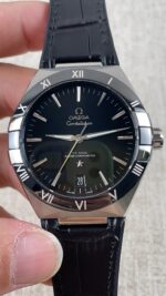 VS Factory Omega Constellation 41mm Steel Black Ceramic Bezel Black Dial (131.33.41.21.01.001) 1:1 Super Clone – DD8900 Movement - Image 4
