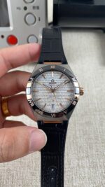 VS Factory Omega Constellation 41mm Two-Tone Sedna Gold Black Ceramic Bezel Silk Dial (131.23.41.21.06.002) 1:1 Super Clone – DD8900 Movement - Image 2