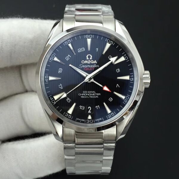 VS Factory Omega Seamaster Aqua Terra 150M GMT 43mm Blue Dial (231.10.43.22.03.001) 1:1 Super Clone – DD8605 Movement