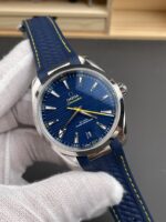 VS Factory Omega Seamaster Aqua Terra 150M 41mm Blue Dial Yellow Accents (220.12.41.21.03.001) 1:1 Super Clone – DD8900 Movement - Image 4