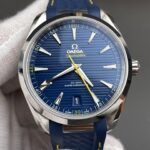 VS Factory Omega Seamaster Aqua Terra 150M 41mm Blue Dial Yellow Accents (220.12.41.21.03.001) 1:1 Super Clone – DD8900 Movement