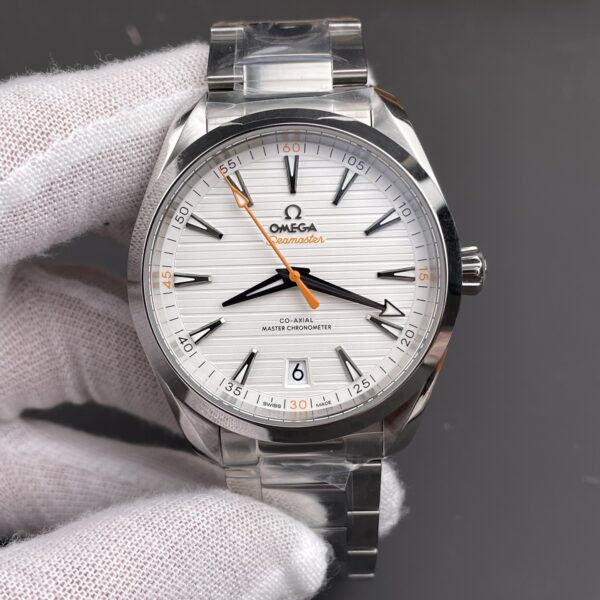 VS Factory Omega Seamaster Aqua Terra 150M 41mm White Dial Orange Accents (220.10.41.21.02.001) 1:1 Super Clone – DD8900 Movement
