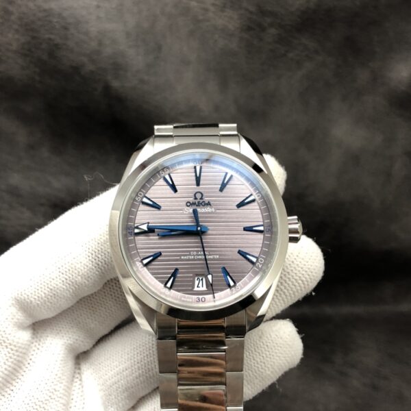 VS Factory Omega Seamaster Aqua Terra 150M 41mm Grey Dial Blue Hands (220.10.41.21.06.001) 1:1 Super Clone – DD8900 Movement