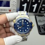 VS Factory Omega Seamaster Diver 300M 42mm Two-Tone Yellow Gold Blue Dial (210.20.42.20.03.001) 1:1 Super Clone -DD8800 Movement