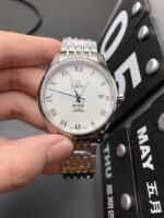 VS Factory Omega De Ville Prestige 39.5mm Silver Dial Rose Gold Accents (424.10.40.20.02.002) 1:1 Super Clone – DD2500 Movement - Image 2