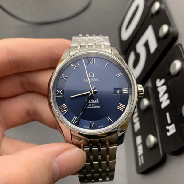 VS Factory Omega De Ville Prestige 39.5mm Blue Dial (424.10.40.20.03.001) 1:1 Super Clone – DD2500 Movement