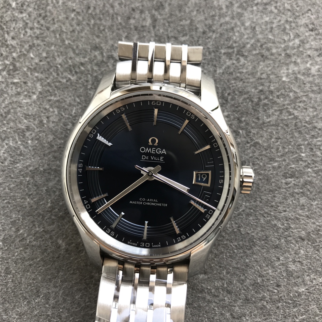 vsf-13952-61852c6ac6-i1609573450_8772_5 VS Factory Omega De Ville Hour Vision 41mm Blue Dial Steel Bracelet (433.10.41.21.03.001) 1:1 Super Clone -DD8900 Movement - Image 1