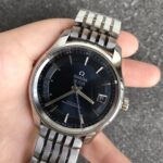 VS Factory Omega De Ville Hour Vision 41mm Blue Dial Steel Bracelet (433.10.41.21.03.001) 1:1 Super Clone -DD8900 Movement - Image 3