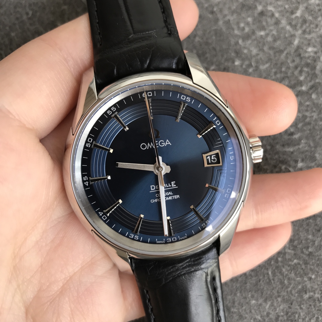 vsf-13960-c86a231807-i1609573501_8624_2 VS Factory Omega De Ville Hour Vision 41mm Blue Dial Black Strap (433.13.41.21.03.001) 1:1 Super Clone – Dandong DD8900 Movement - Image 1