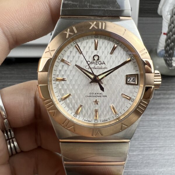 VS Factory Omega Constellation Co-Axial 38mm Two-Tone Sedna Gold (123.20.38.21.02.007) 1:1 Super Clone -DD8500 Movement