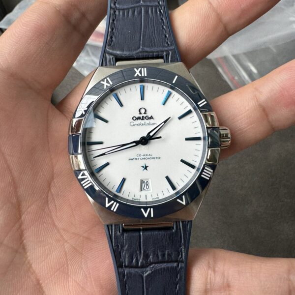 VS Factory Omega Constellation Master Chronometer 41mm White Dial Blue Ceramic Bezel (131.33.41.21.04.001) 1:1 Super Clone – DD8900 Movement