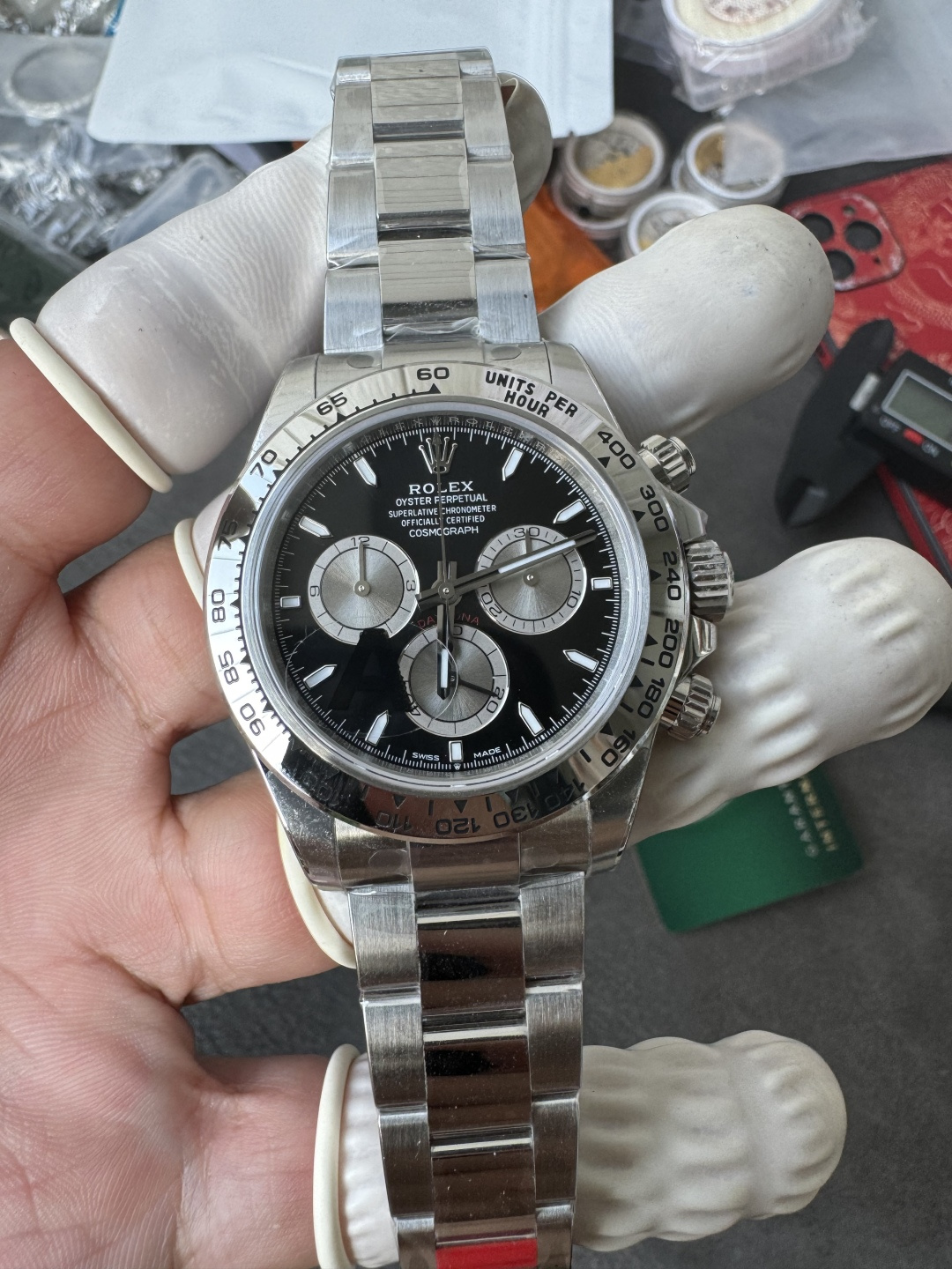 vsf-14204-59ea45165a-cmp_i1747171657222_2525_0_3-1-1 VS Factory Rolex Cosmograph Daytona 40mm Black Dial (116520) 1:1 Super Clone – DD4131 Movement - Image 1