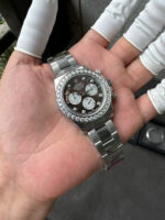 VS Factory Rolex Cosmograph Daytona Black Mother of Pearl (MOP) Diamond Dial & Bezel (116509 Custom) 1:1 Super Clone – DD4130 Movement - Image 4