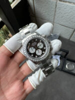 VS Factory Rolex Cosmograph Daytona Black Mother of Pearl (MOP) Diamond Dial & Bezel (116509 Custom) 1:1 Super Clone – DD4130 Movement - Image 6
