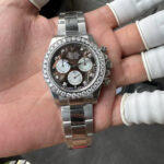 VS Factory Rolex Cosmograph Daytona Black Mother of Pearl (MOP) Diamond Dial & Bezel (116509 Custom) 1:1 Super Clone – DD4130 Movement