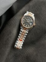 VS Factory Rolex Datejust 36 Two-Tone Everose Gold Slate Fluted Motif Diamond Dial (126231) 1:1 Super Clone – DD3235 Movement - Image 4