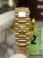 VS Factory Rolex Day-Date 40 Yellow Gold White Baguette Diamond Dial (228238) V2 1:1 Super Clone – DD3255 Movement - Image 6