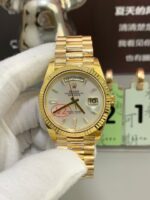 VS Factory Rolex Day-Date 40 Yellow Gold White Baguette Diamond Dial (228238) V2 1:1 Super Clone – DD3255 Movement