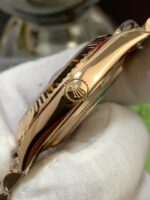 VS Factory Rolex Day-Date 40 Everose Gold White Baguette Diamond Dial (228235) V2 1:1 Super Clone – DD3255 Movement - Image 7