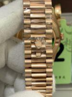 VS Factory Rolex Day-Date 40 Everose Gold White Baguette Diamond Dial (228235) V2 1:1 Super Clone – DD3255 Movement - Image 5