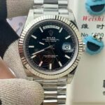 VS Factory Rolex Day-Date 40 White Gold Black Dial (228239) V2 1:1 Super Clone – DD3255 Movement